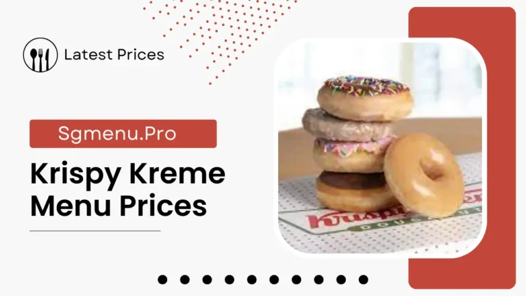 Krispy Kreme Menu Singapore Prices 2024