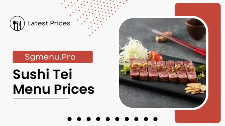 Sushi Tei Menu Singapore Prices 2024