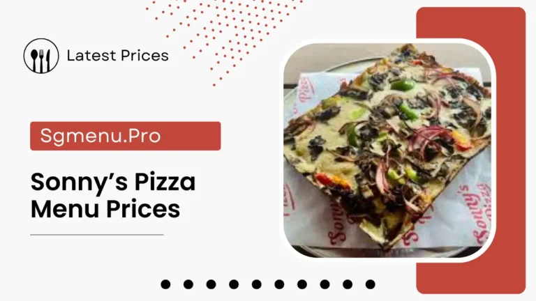 Sonny’s Pizza Menu Singapore Prices 2024