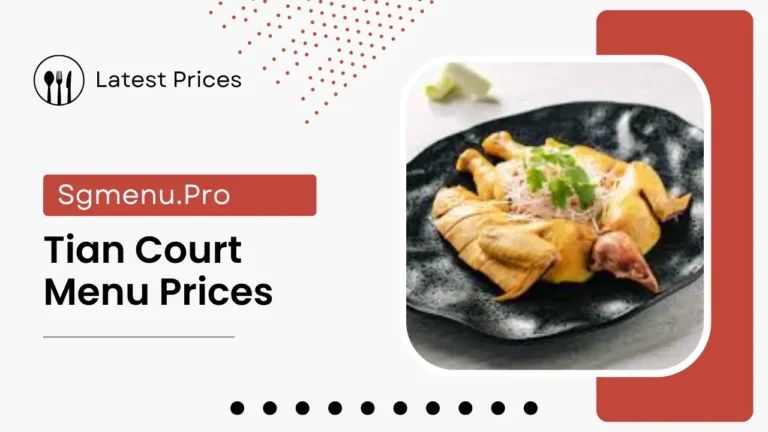 Tian Court Menu Singapore Prices 2024